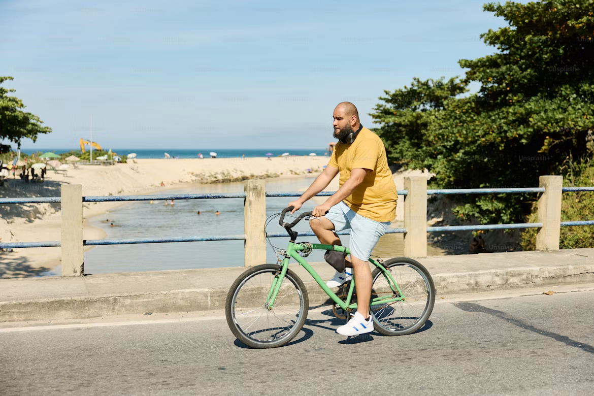 Amaze 7 Weight loss study Amaze 7 weight loss study, Man on bike